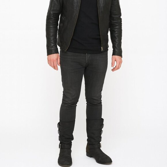 Giuseppe Zanotti Other - Men's Giuseppe Zanotti Nubuck Mid-Calf Moto Boots Size 41